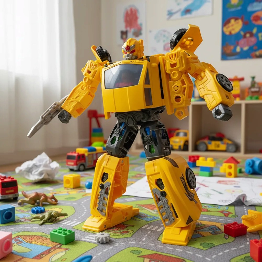Carro Transformable Con Sonido Y Luz / 29 Piezas - Star Toys