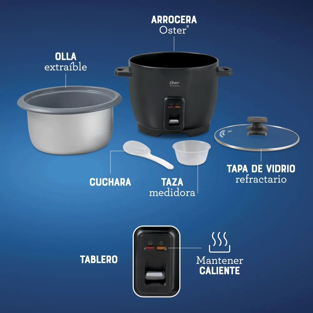 Olla Arrocera 10 Tazas Oster Antiadherente 3 en 1