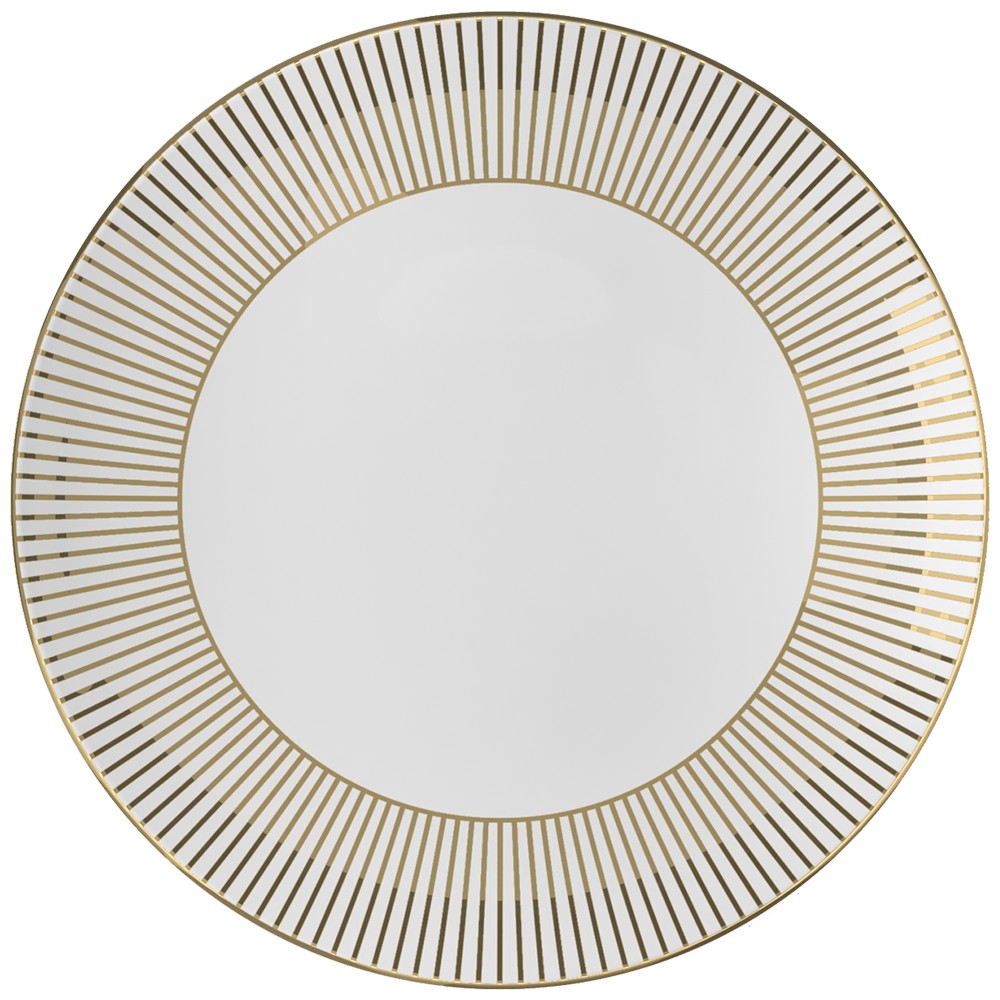 Plato llano Home de porcelana de 12 pulgadas
