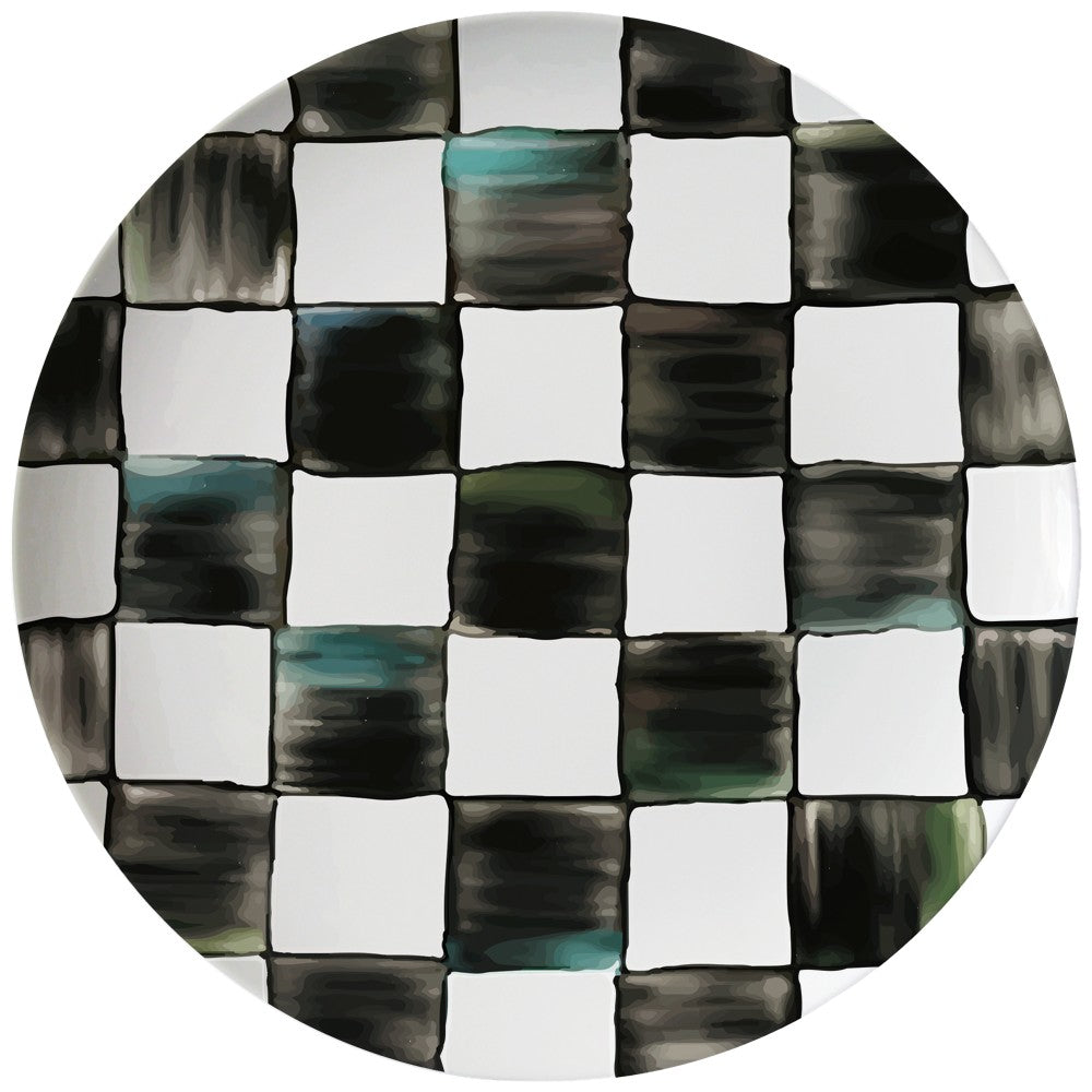 Plato llano Home de porcelana de 8 pulgadas