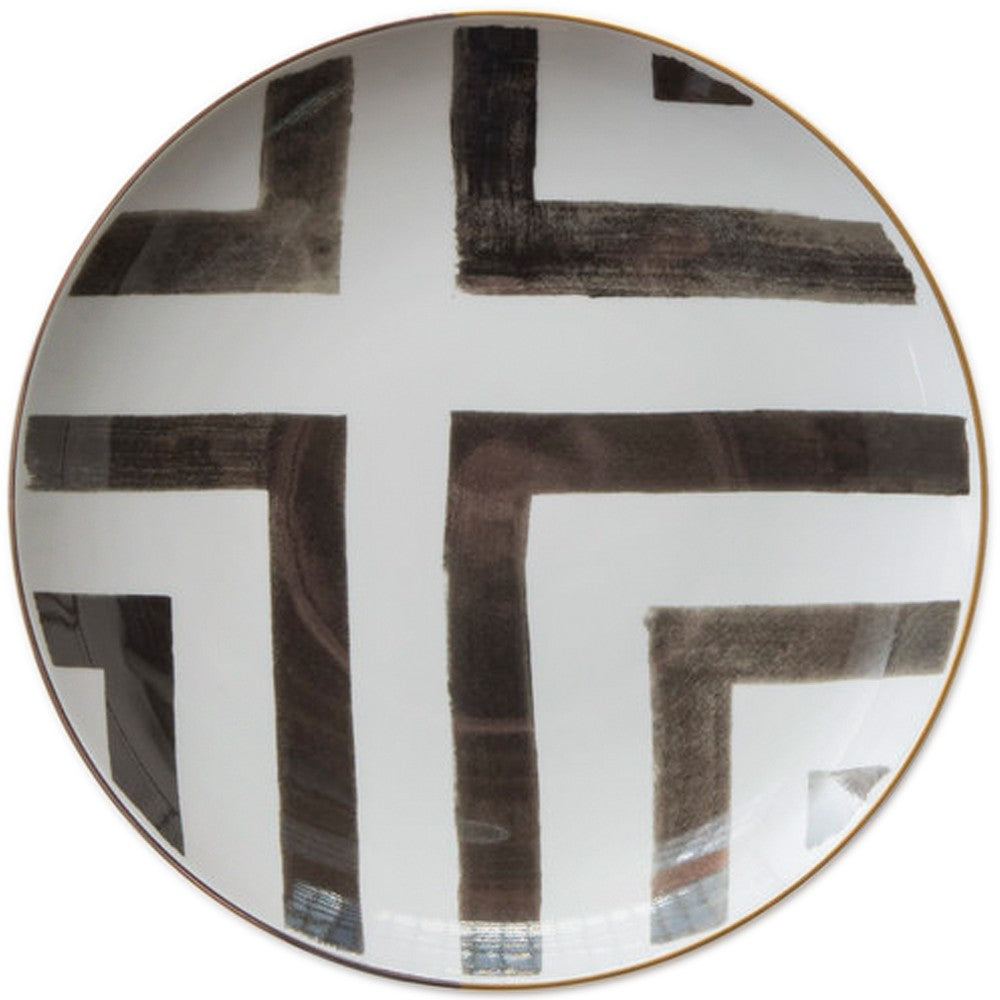 Plato llano Haus de porcelana de 8 pulgadas