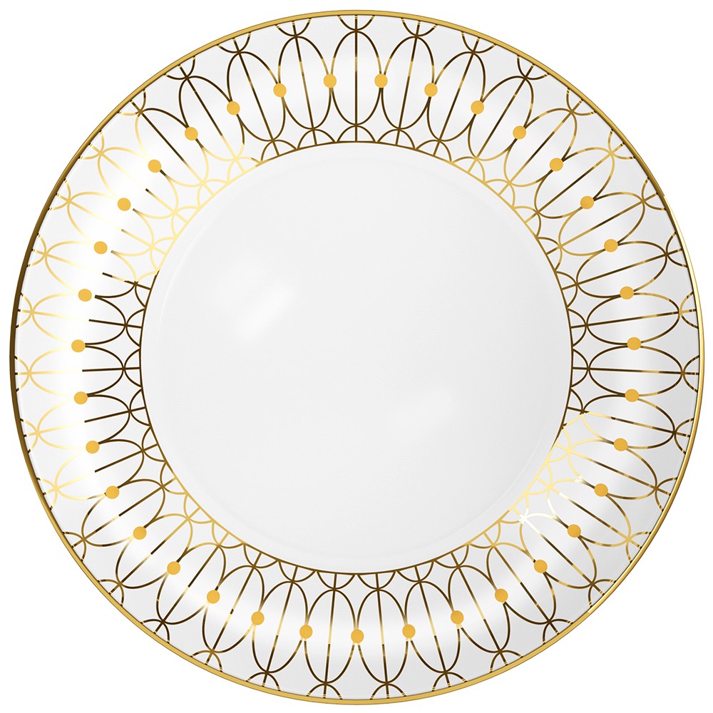 Plato llano Home de porcelana de 10.5 pulgadas