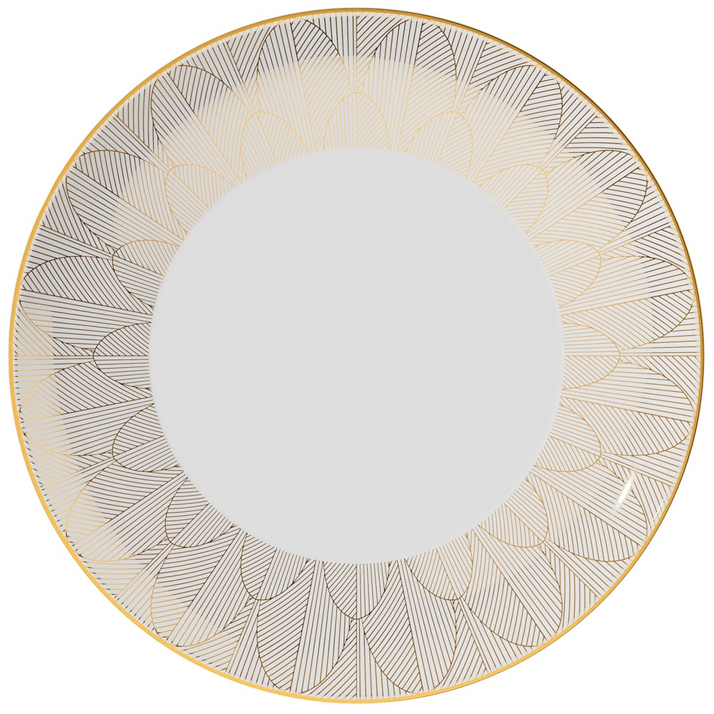 Plato llano Home de porcelana de 10.5 pulgadas