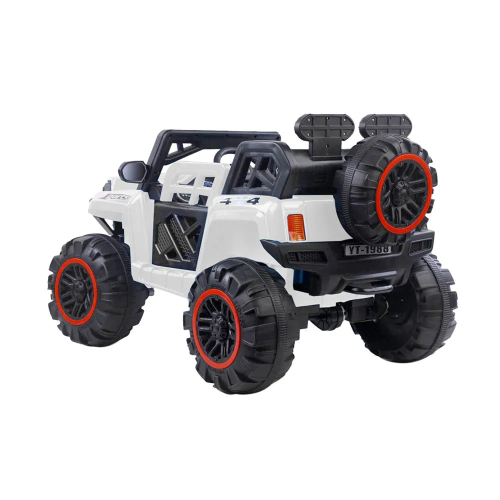 Carro Jeep Recargable de 12 Voltios Blanco