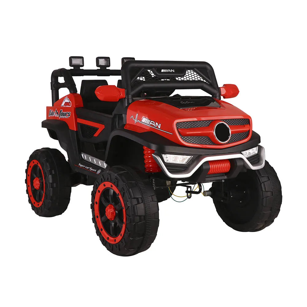Carro Jeep Recargable de 12 Voltios Rojo