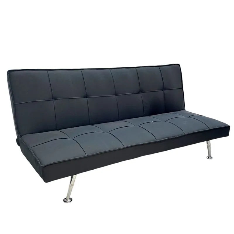 Sofacama Elements Furniture De Tela/Patas De Metal-Negro