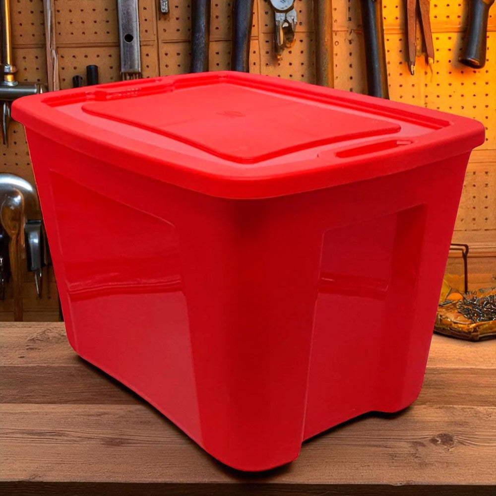 Caja Multiuso Polinplast de Plástico / 10 Galones / Rojo