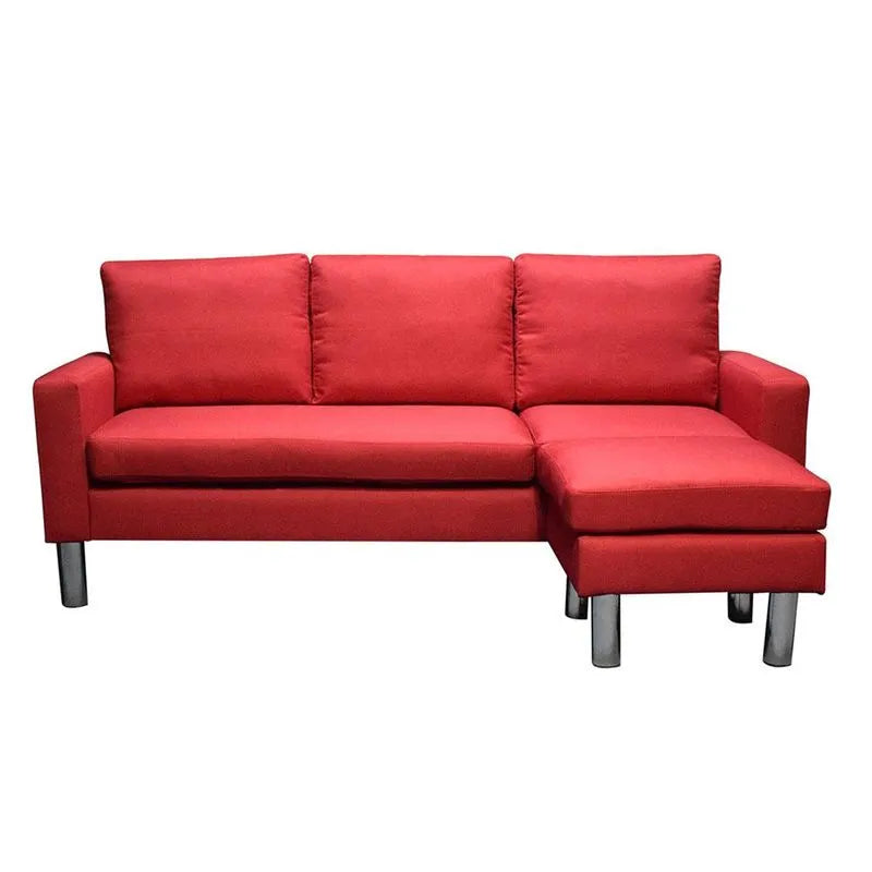 Juego de Sala en Foma L Elements Furniture-Rojo