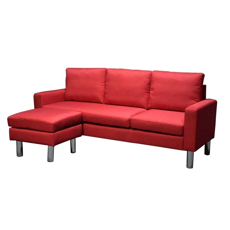 Juego de Sala en Foma L Elements Furniture-Rojo