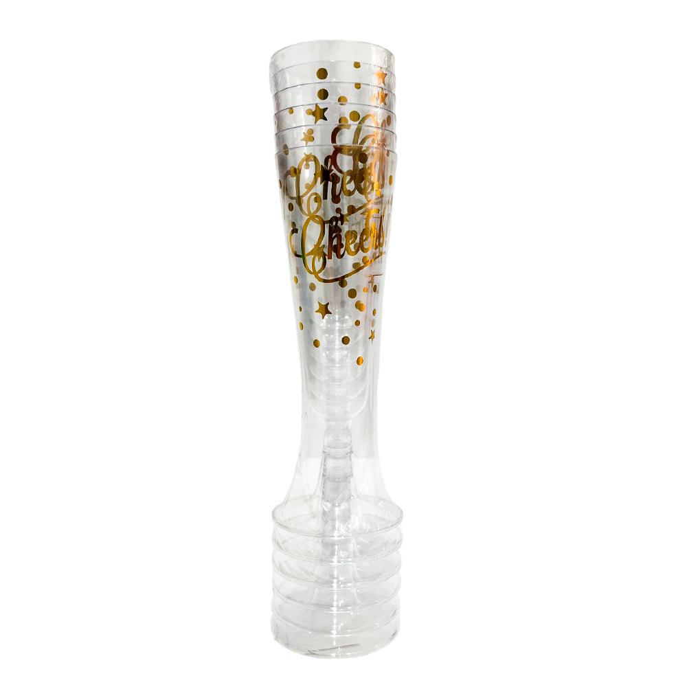 Copa Para Vino 16 X 5 CM Plástico 6 Piezas - Christmas Elegance