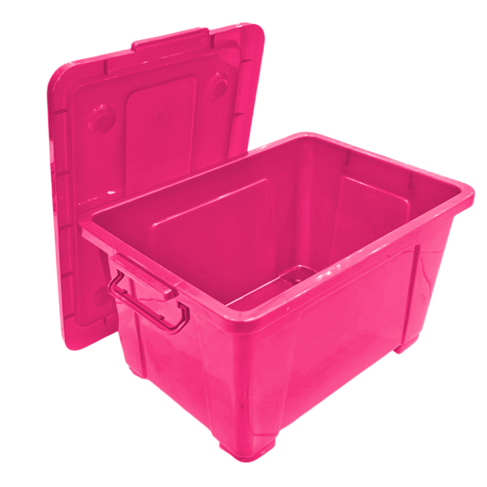 Caja Plástica 50Lt Color Solido / Surtido