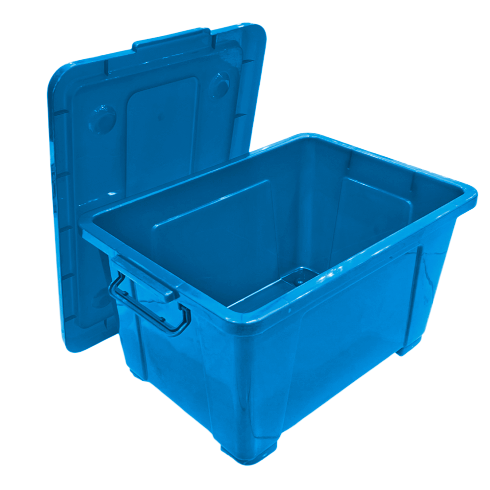 Caja Plástica 50Lt Color Solido / Surtido