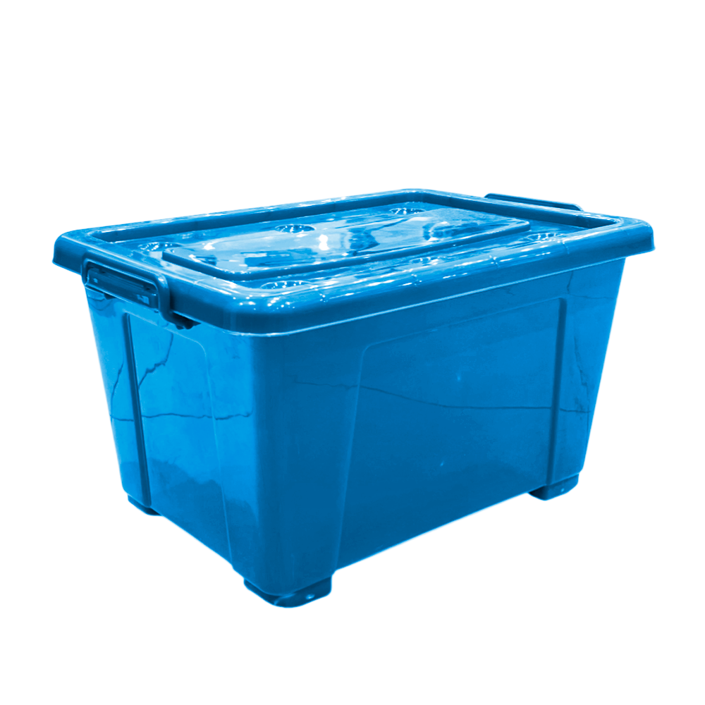 Caja Plástica 50Lt Color Solido / Surtido