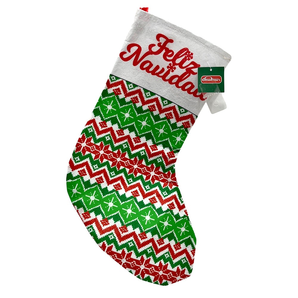 Bota 46 x 15 CM Feliz Navidad Surtido - Christmas Elegance