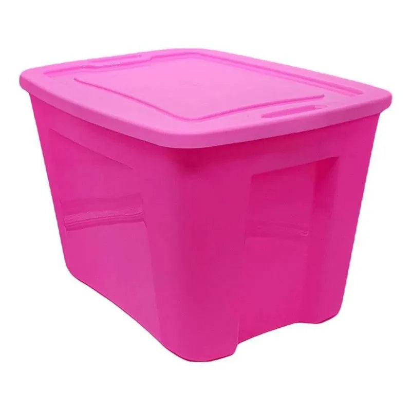Caja Multiuso Plástica Polinplast de 18 Galones Fucsia