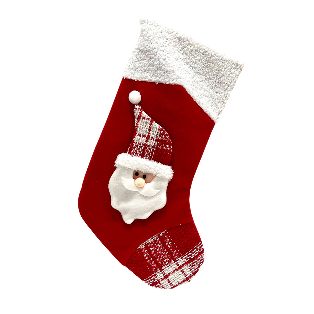 Bota Santa 48 CM Rojo/Blanco - Christmas Elegance