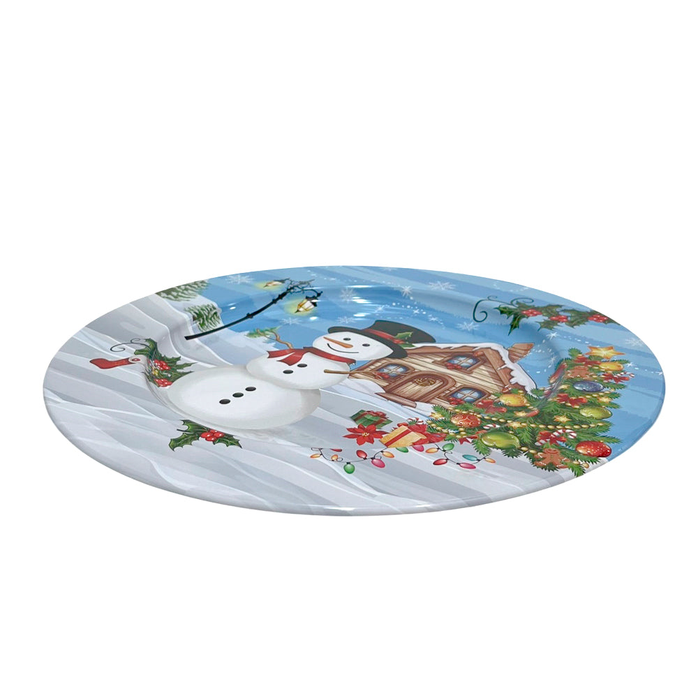 Plato Redondo 33 CM / Metal / Multiuso Surtido - Christmas Elegance
