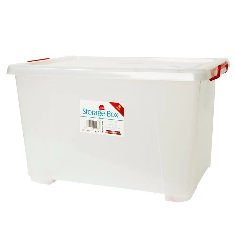 Caja De Almacenaje Con Ruedas Home Elegance 90 L