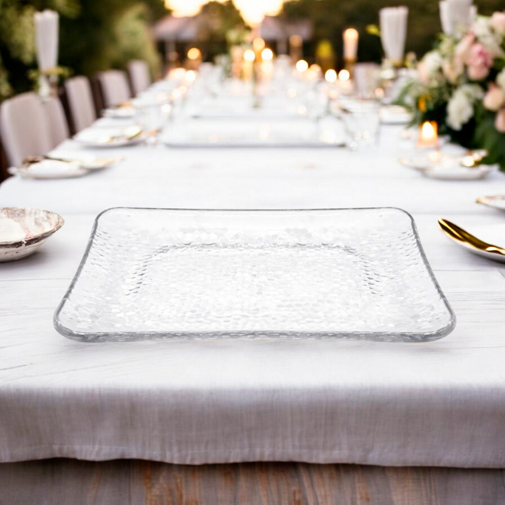 Bandeja Lillian Plastica Clear 18" x 13"