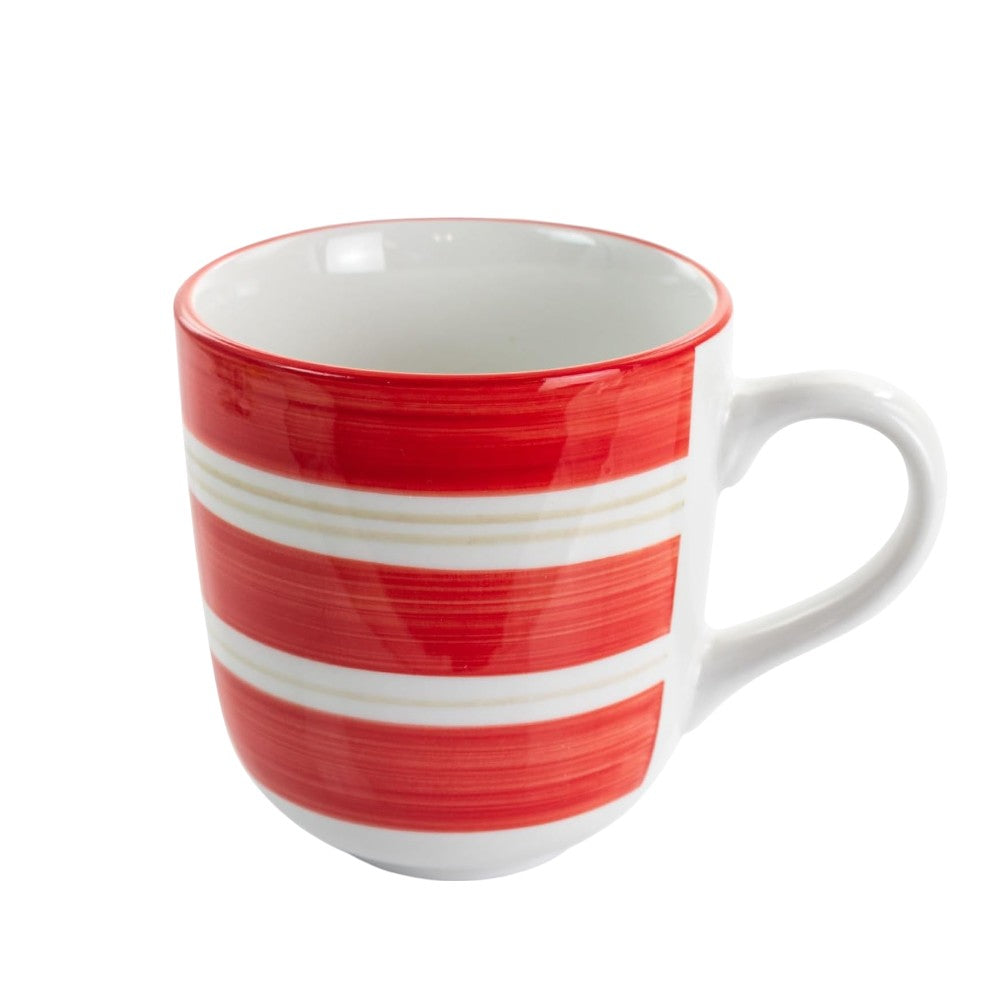 Vajilla de Cerámica Gibson Sunset Stripes – 12 Piezas / Estampado