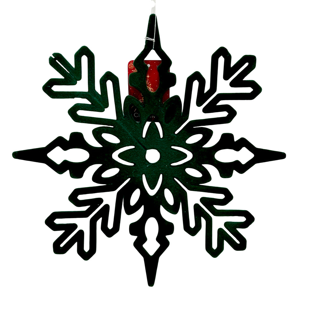 Ornamento Copo De Nieve Navidad 29 CM Verde - Montefiori Christmas