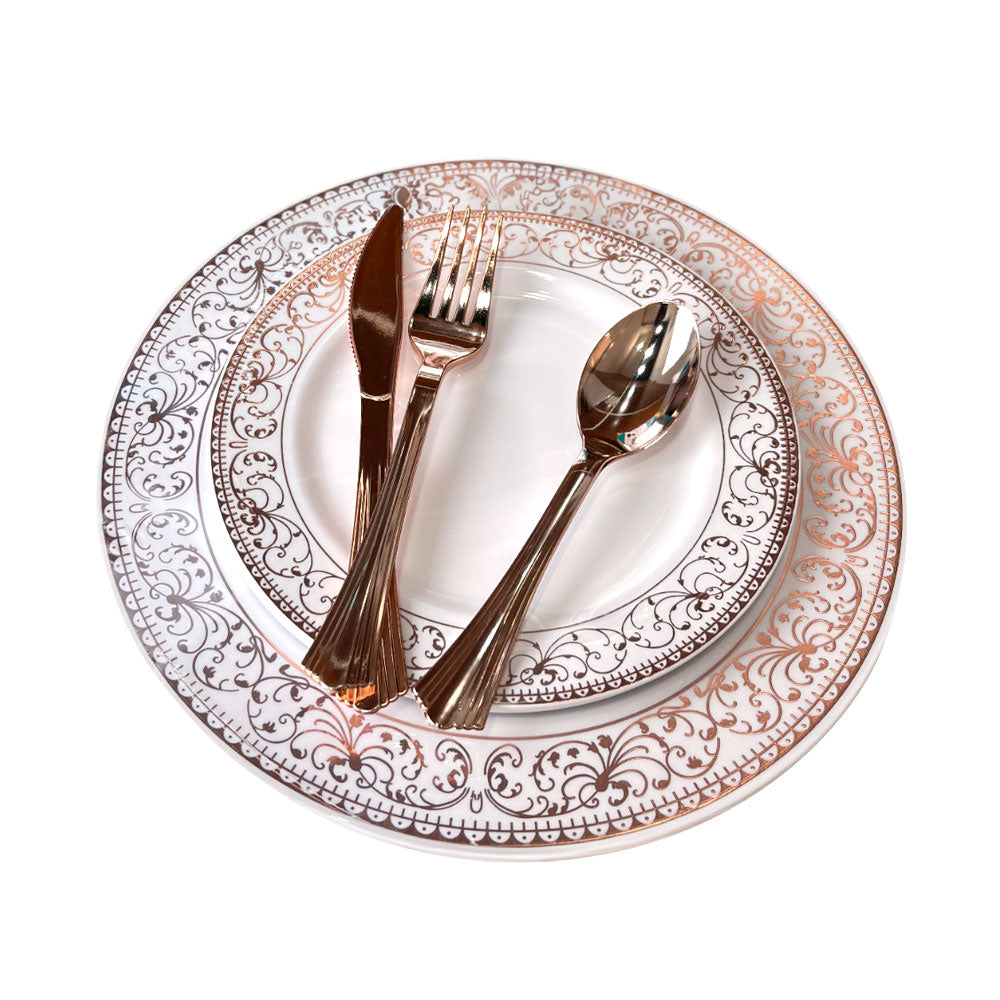 Set de Platos y Cubiertos Great Buy de Plástico 40 Piezas - Surtido