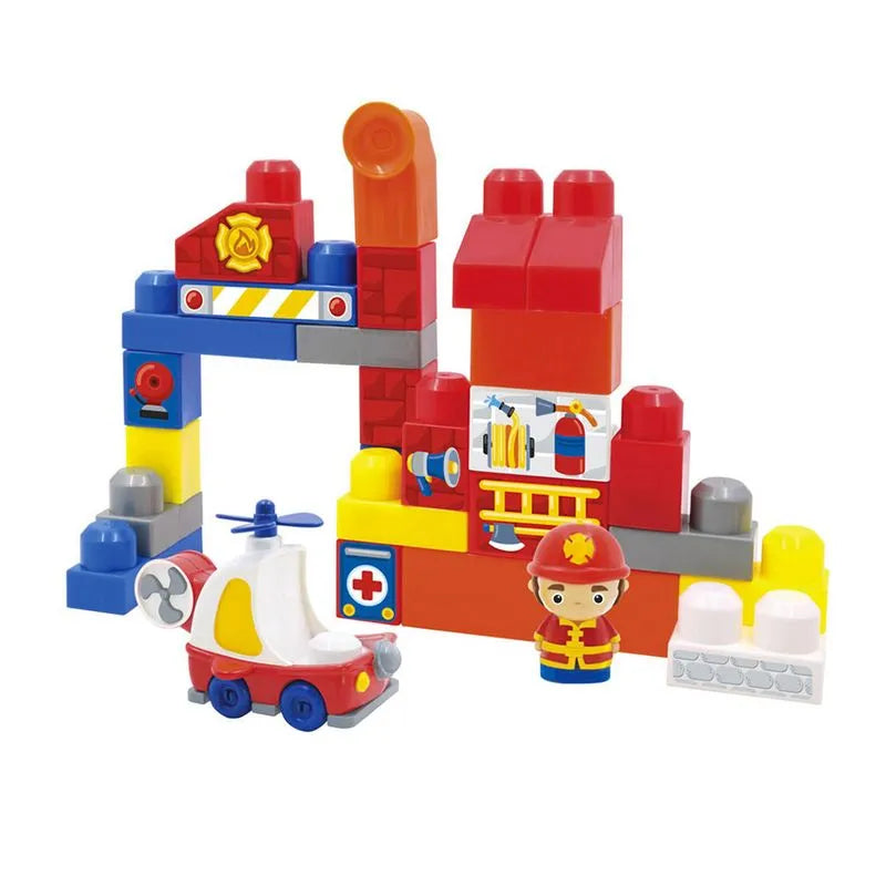 Bloques Build Me Up Maxi Estación De Bomberos 31 Piezas - Surtido