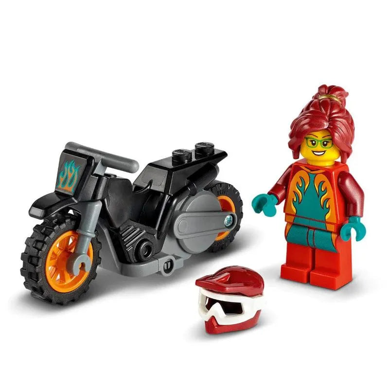 Bloques Lego Moto Acrobática: Fuego