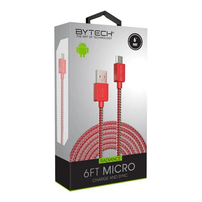 Cable Para Cargar Android ByTech de 6 Pies - Surtido