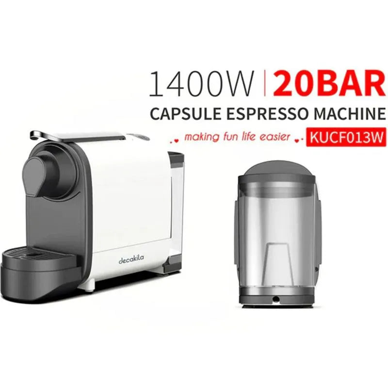 Cafetera Expreso Cápsula Decakila 1400W -1317