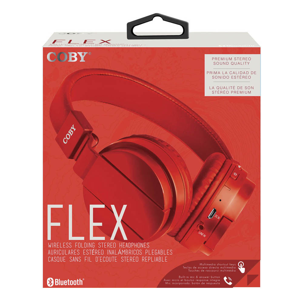 Audifonos Coby Bluetooth Rojo