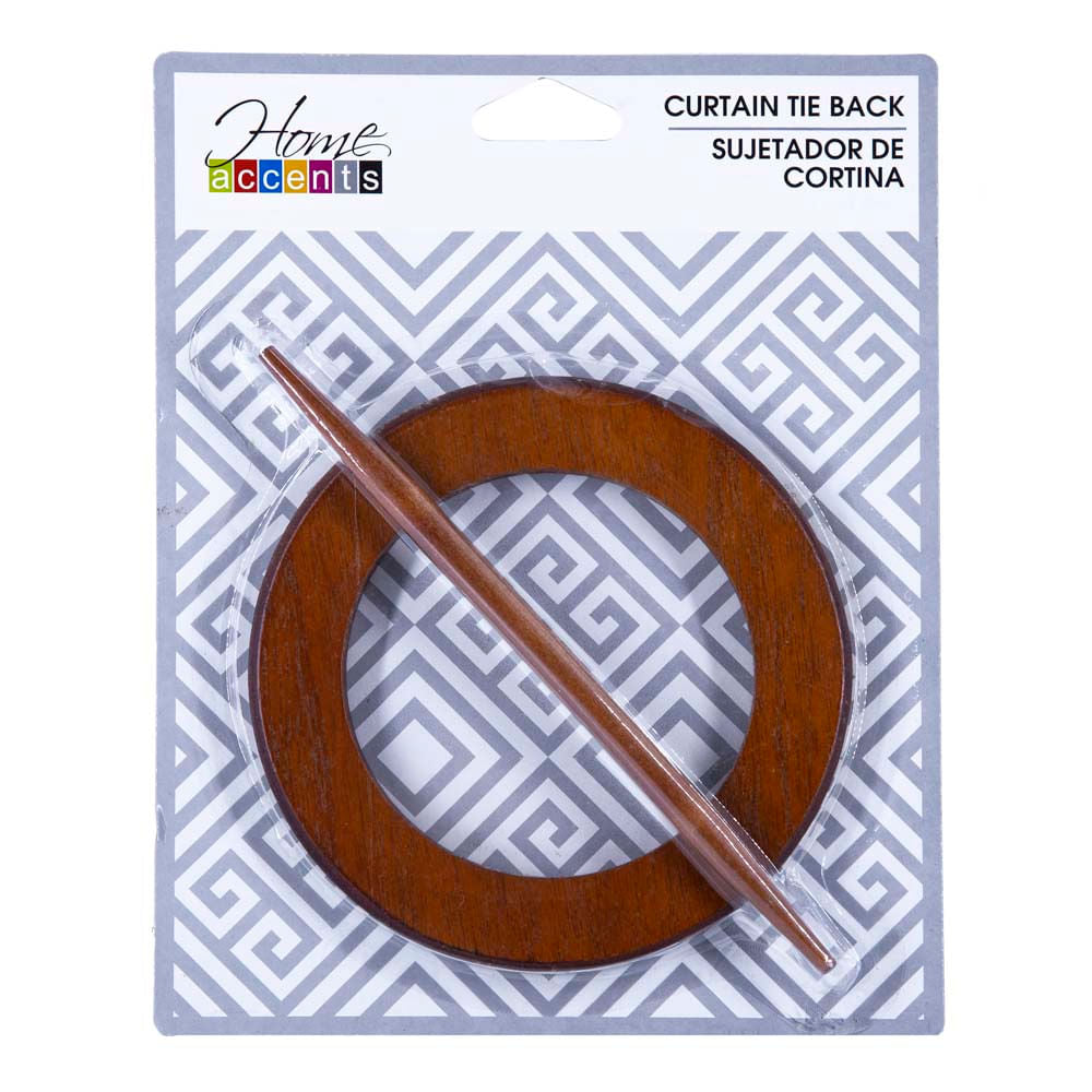 Sujetador De Cortina Home Accents De Madera