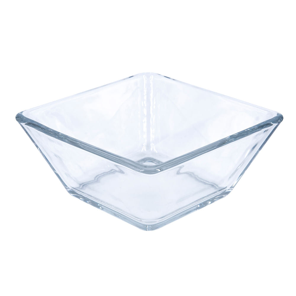Bowl De Vidrio Crisa Cuadrado 14 cm