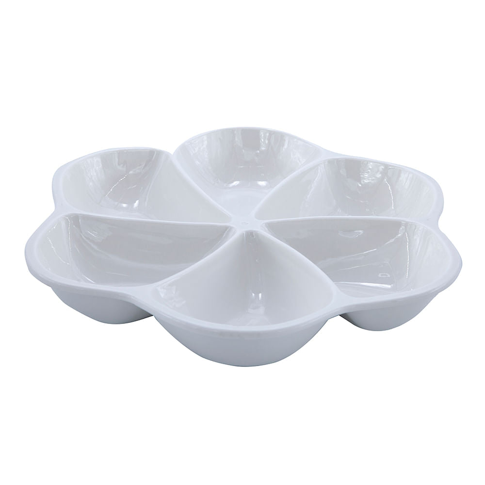 Bandeja De Porcelana Para Dips 6 Divisiones