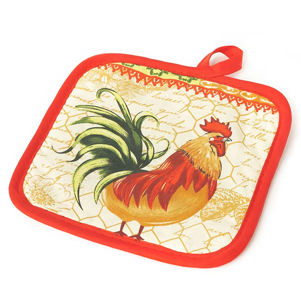 Agarrador De Olla Estampado Gallo