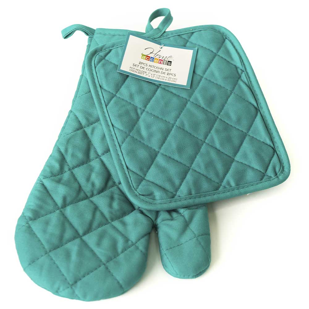 Agarrador De Olla Turquesa Oscuro 2 Piezas