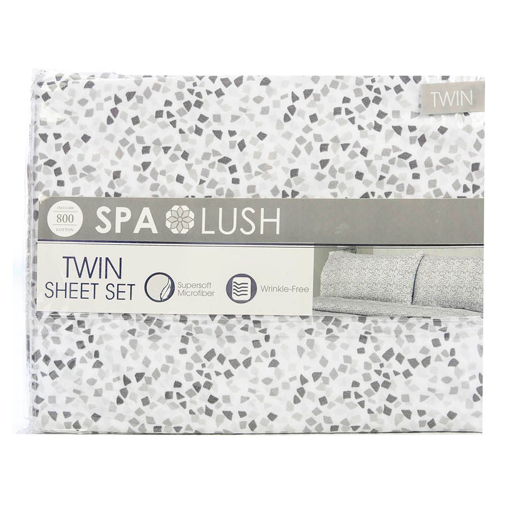 Juego De Sábanas Spa Lush Estampado - Twin
