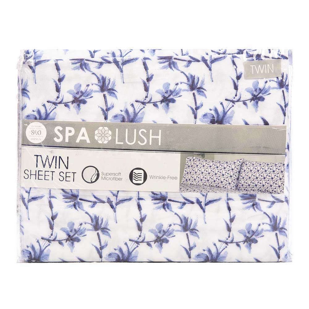 Juego De Sábanas Spa Lush Estampado - Twin