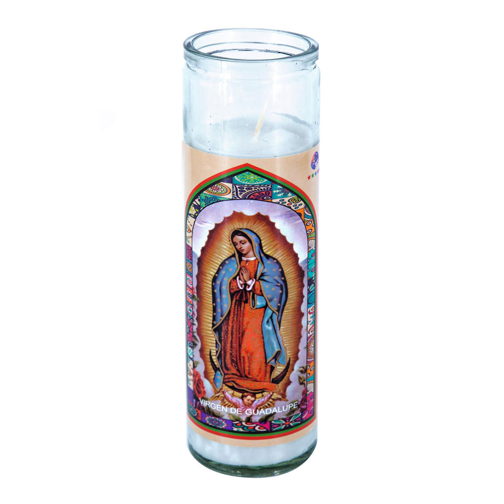 Vela Religiosa Virgen De Guadalupe 20cm