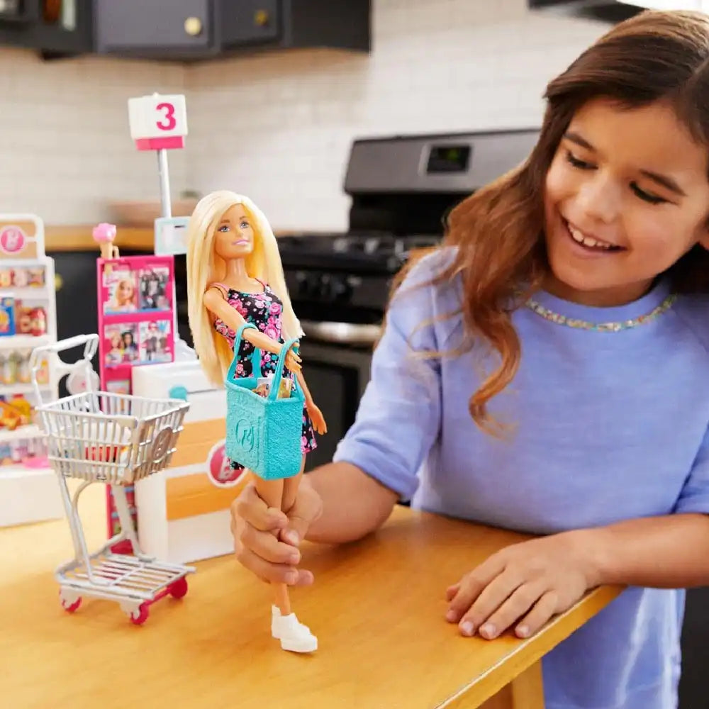 Muñeca Barbie Supermercado
