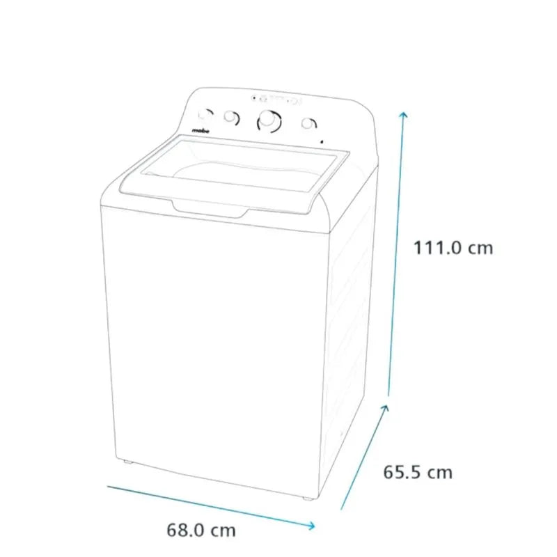 Lavadora Semi-Automática Mabe 17Kg / Blanca
