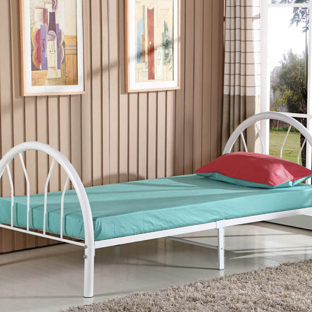 Cama Twin Elements Furniture Blanca De Metal