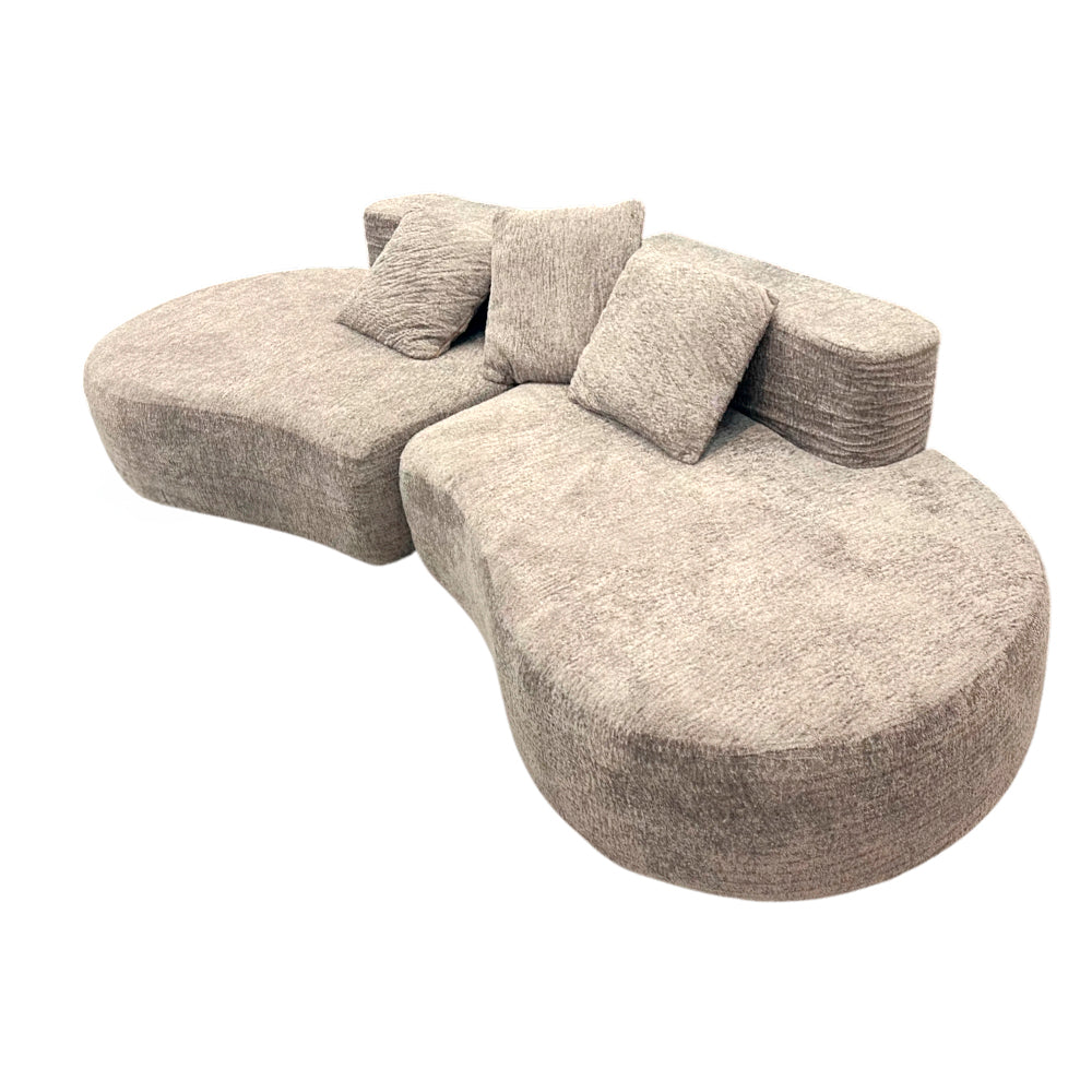 Juego De Sala 4 Puestos Brown Elements Furniture