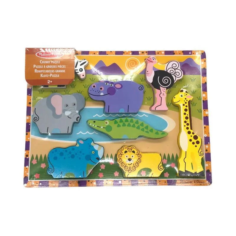 Rompecabezas De Encaje Melissa & Doug Safari 8Pza
