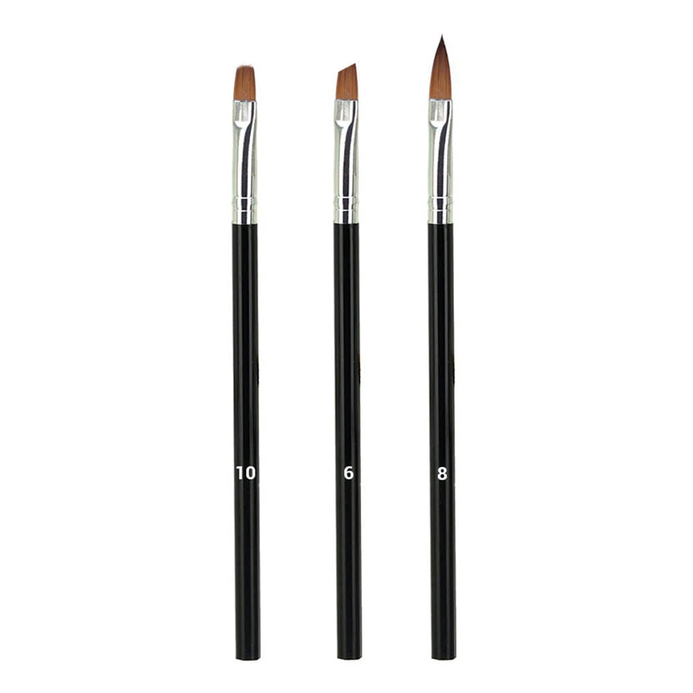 Pinceles De Manicura Stay Beautiful 3 piezas