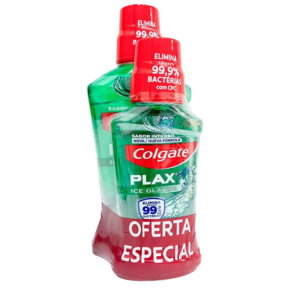 Enjuague Bucal Colgate Plax Ice 500 ml + 250 ml