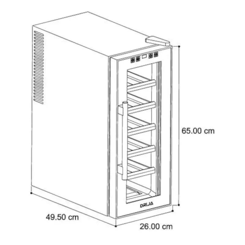 Vinera Termoeléctrica Drija de Mesa Para 12 Botellas