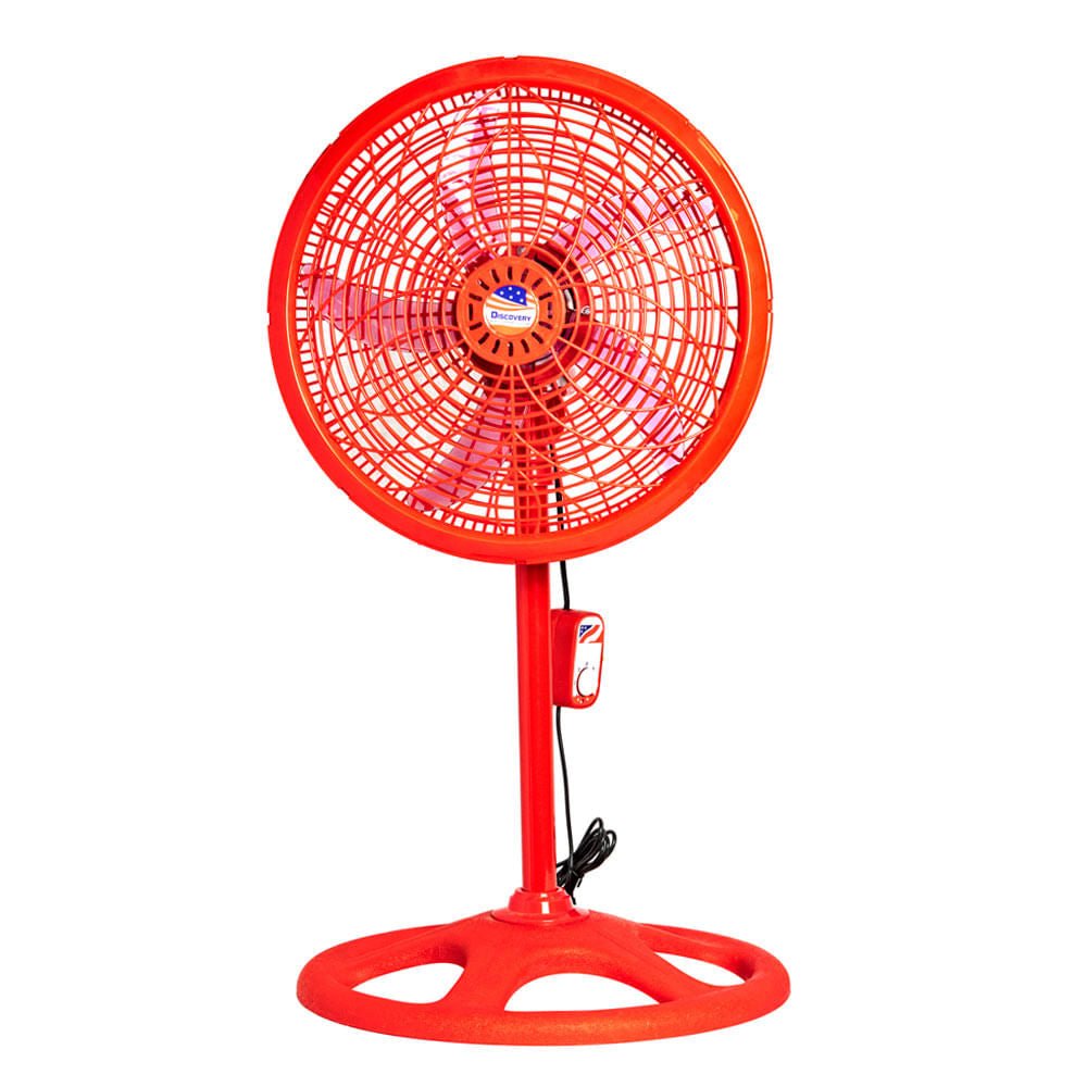 Abanico Pedestal Discovery 18" Rojo
