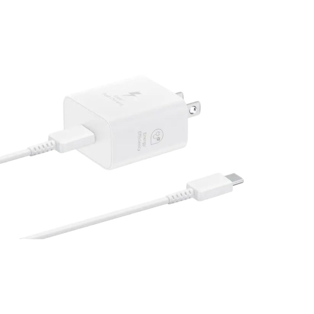 Adaptador Samsung USB 25W con cable / Carga rápida / Blanco - Samsung - Titan.com.pa - 887276373508