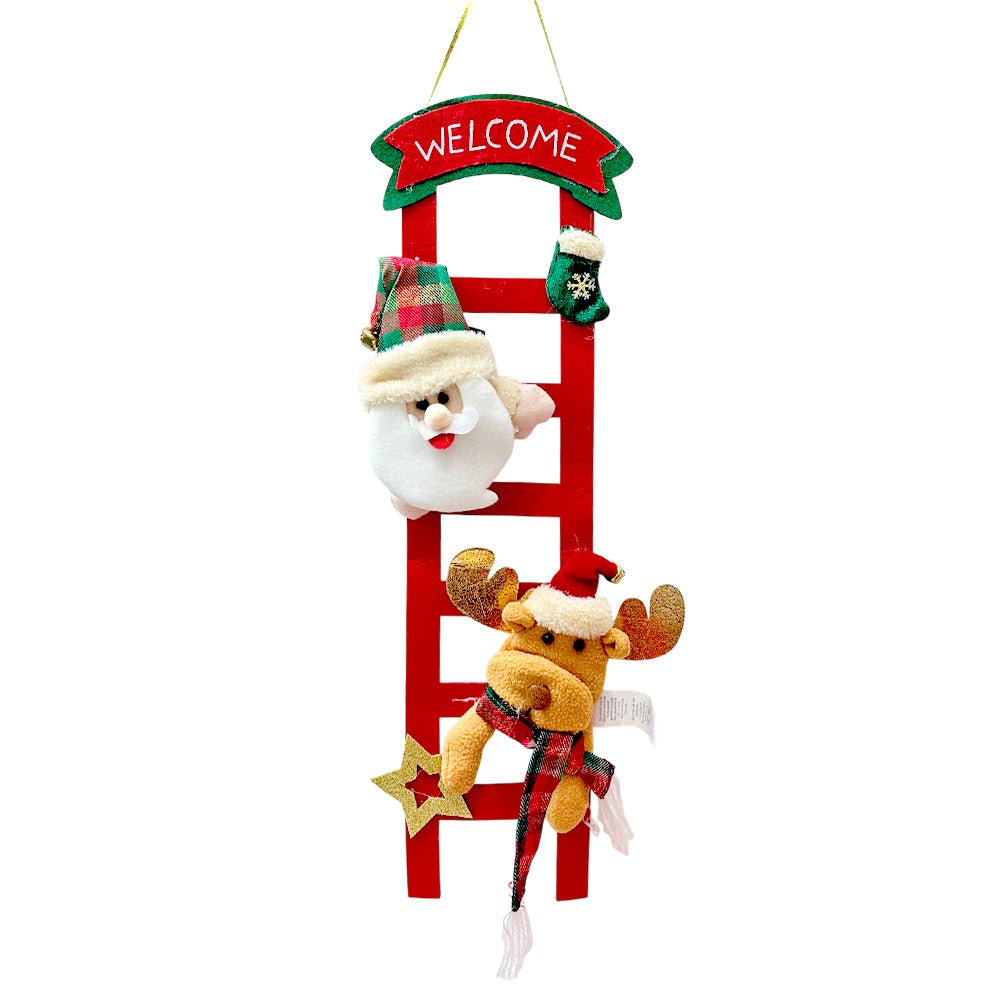Adorno Navideño Santa y Reno en Escalera / Christmas Elegance - Christmas Elegance - Titan.com.pa - 2100000271351